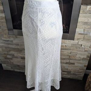 Ina Elegant White Maxi Skirt